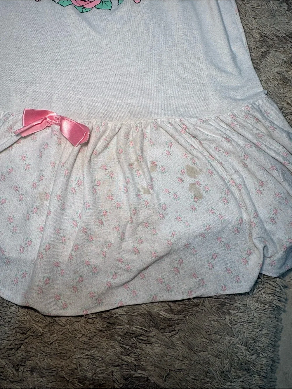Vintage Disney Beauty and the Beast Nightgown/Nightshirt Size 10, 1990s Belle - Picture 2 of 8
